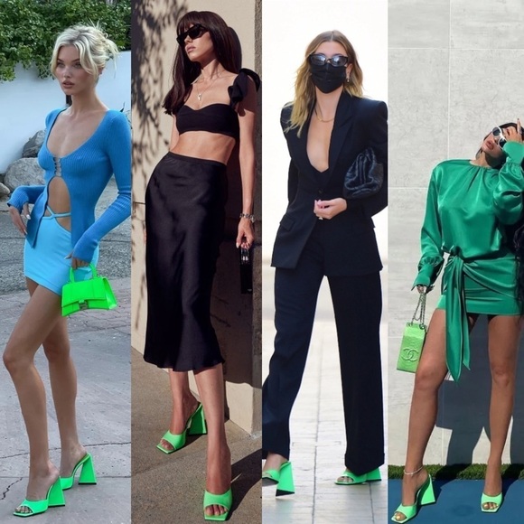 Attico Devon patent leather mule sandals - Picture 6 of 14